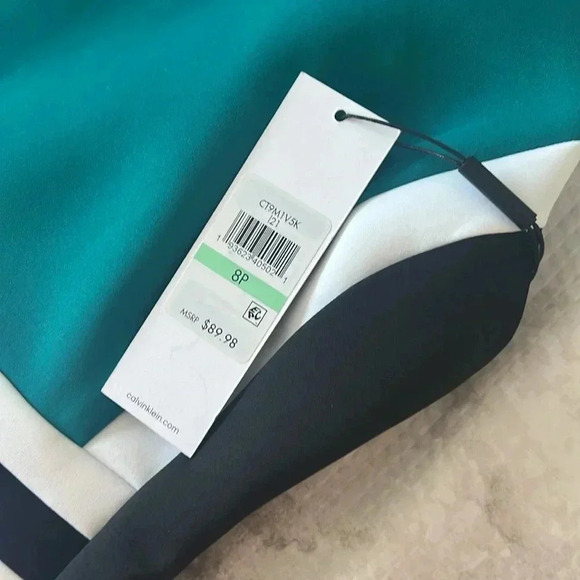 Calvin Klein Color Block Dress Size 8P - Picture 7 of 7